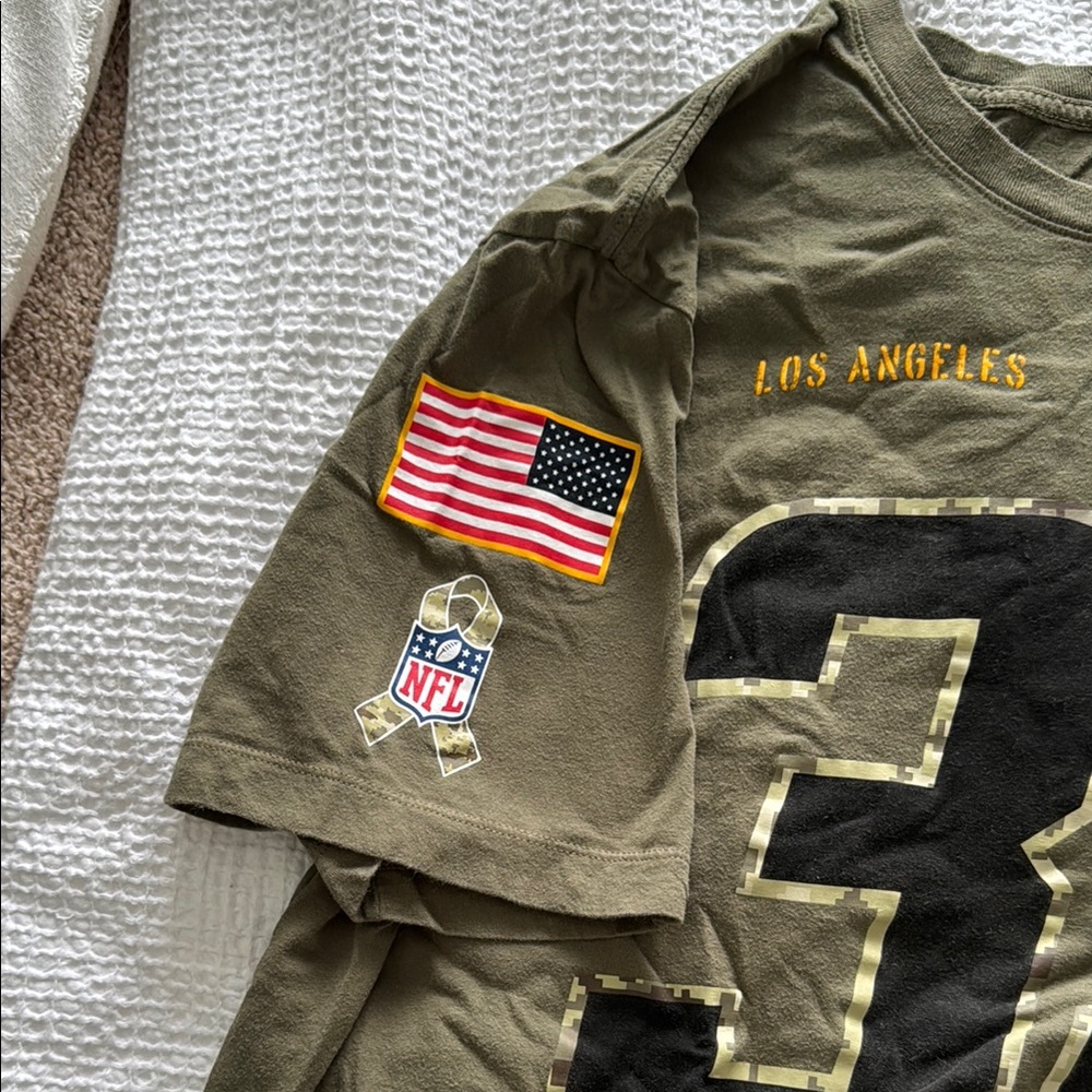Nike Green and Black LA Chargers Short Sleeve Tee - Picture 2 of 5